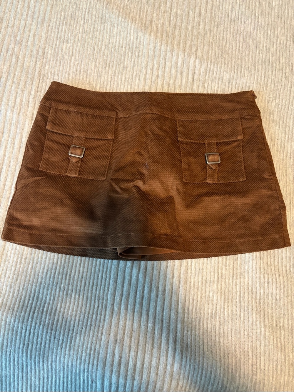 NWT Dolls Kill dELiA*s Brown Corduroy Mini Skort, Size Medium